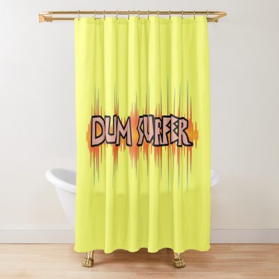 Dum Surfer Shower Curtain